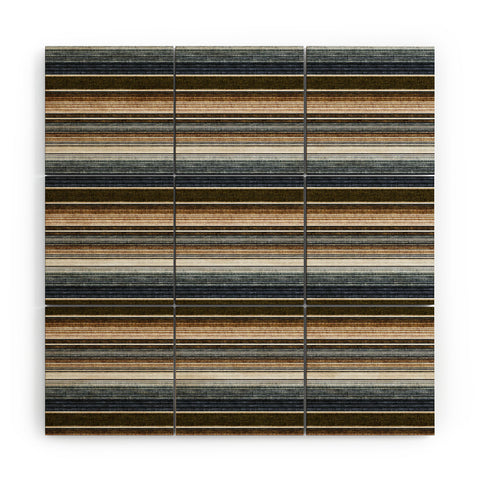 Little Arrow Design Co serape southwest stripe cool Wood Wall Mural