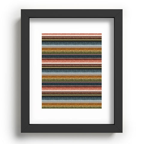 Little Arrow Design Co serape southwest stripe earth Recessed Framing Rectangle
