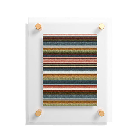 Little Arrow Design Co serape southwest stripe earth Floating Acrylic Print