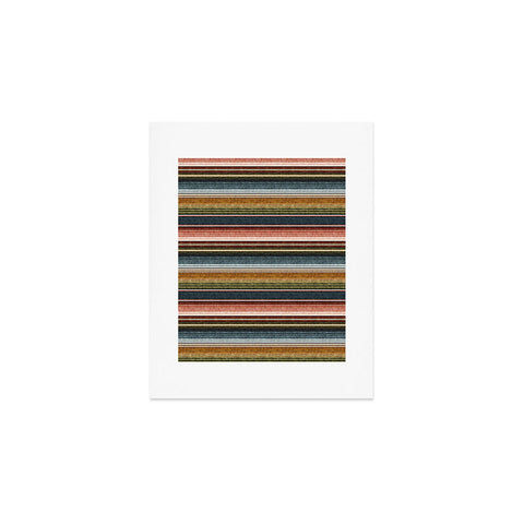 Little Arrow Design Co serape southwest stripe earth Art Print