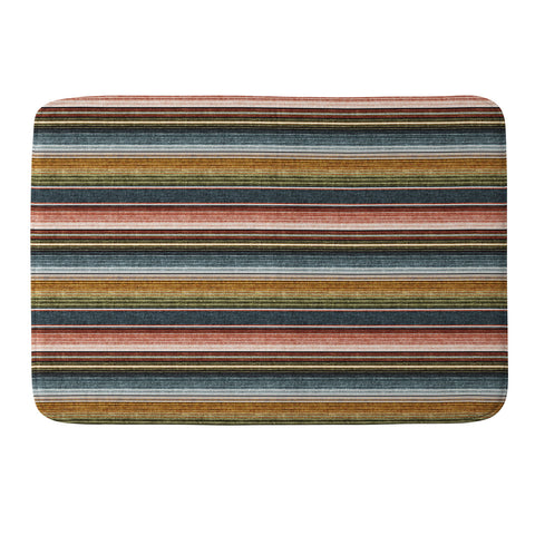 Little Arrow Design Co serape southwest stripe earth Memory Foam Bath Mat