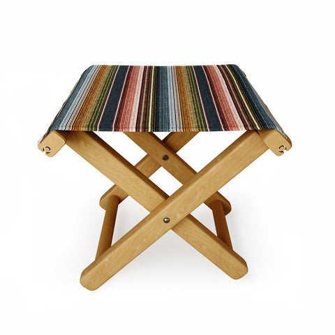 Little Arrow Design Co serape southwest stripe earth Folding Stool