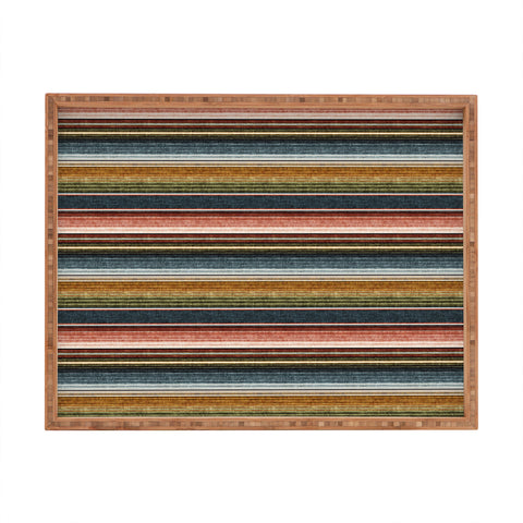 Little Arrow Design Co serape southwest stripe earth Rectangular Tray