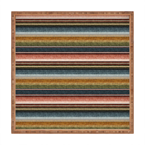 Little Arrow Design Co serape southwest stripe earth Square Tray