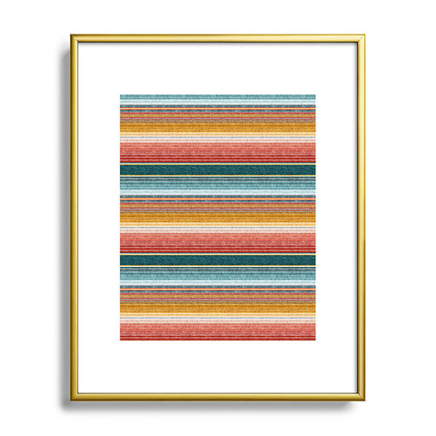 Little Arrow Design Co serape southwest stripe Metal Framed Art Print