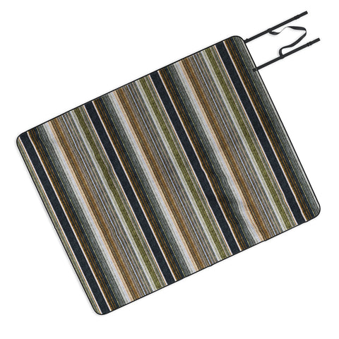Little Arrow Design Co serape southwest stripe muted Picnic Blanket