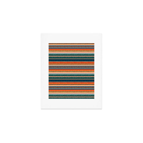 Little Arrow Design Co serape southwest stripe orange Art Print