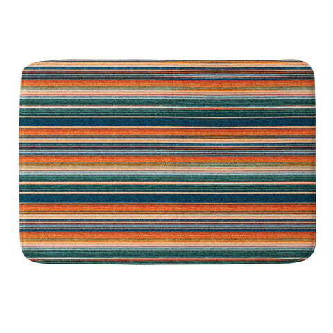 Little Arrow Design Co serape southwest stripe orange Memory Foam Bath Mat