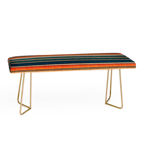 Little Arrow Design Co serape southwest stripe orange Bench