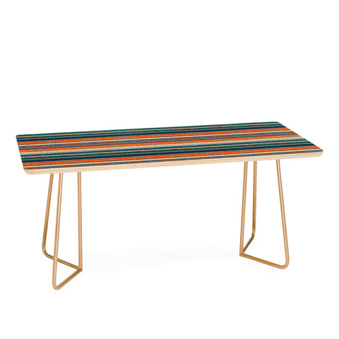 Little Arrow Design Co serape southwest stripe orange Coffee Table