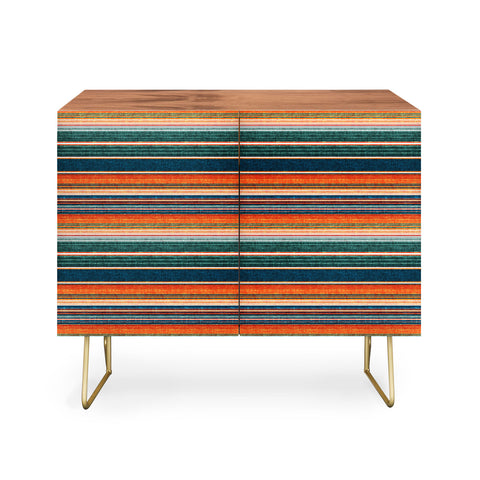 Little Arrow Design Co serape southwest stripe orange Credenza