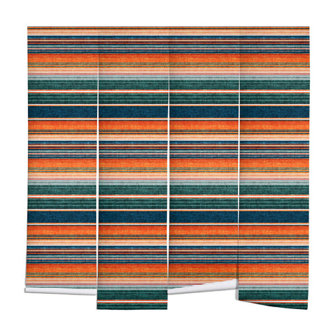 Little Arrow Design Co serape southwest stripe orange Wall Mural