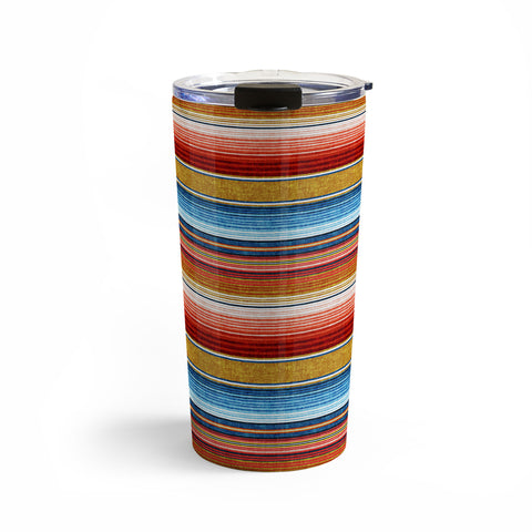 Little Arrow Design Co serape southwest stripe red Travel Mug