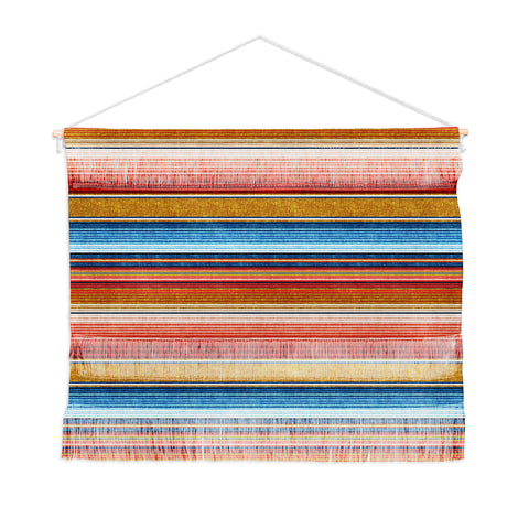 Little Arrow Design Co serape southwest stripe red Wall Hanging Landscape