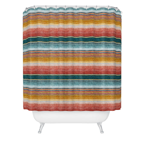 Little Arrow Design Co serape southwest stripe Shower Curtain