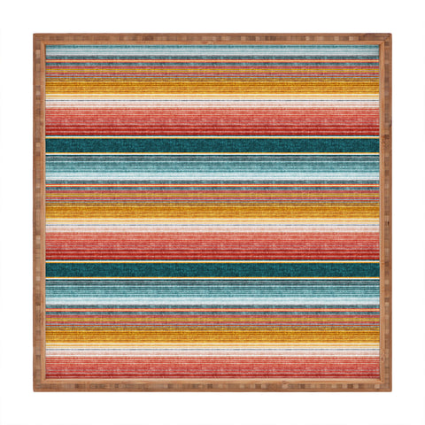 Little Arrow Design Co serape southwest stripe Square Tray