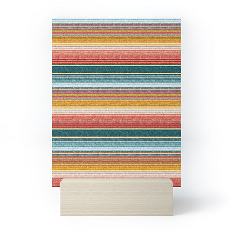 Little Arrow Design Co serape southwest stripe Mini Art Print