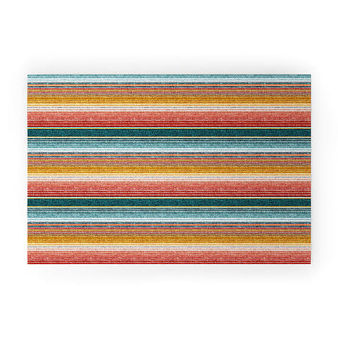Little Arrow Design Co serape southwest stripe Welcome Mat