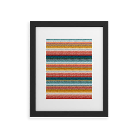 Little Arrow Design Co serape southwest stripe Framed Art Print