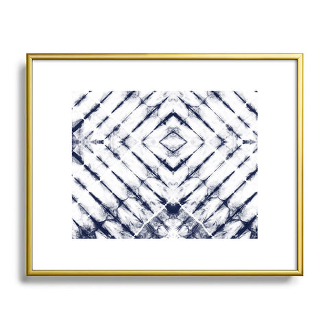 Little Arrow Design Co Shibori Tie Dye Metal Framed Art Print