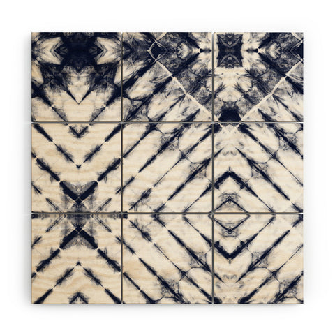 Little Arrow Design Co Shibori Tie Dye Wood Wall Mural