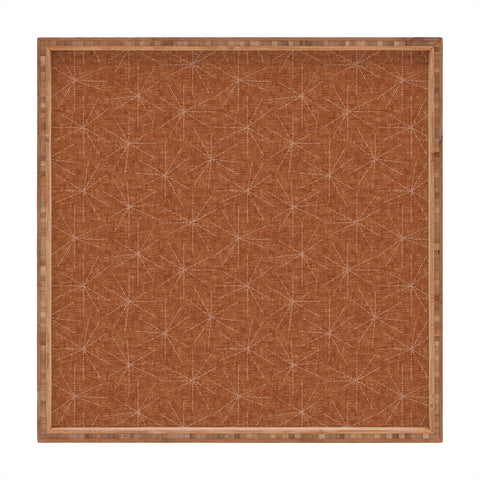 Little Arrow Design Co starburst woven ginger Square Tray