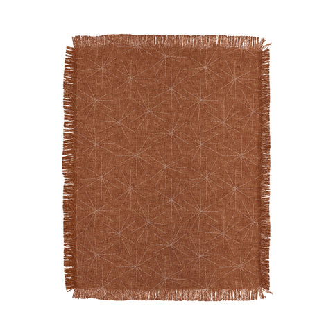 Little Arrow Design Co starburst woven ginger Throw Blanket