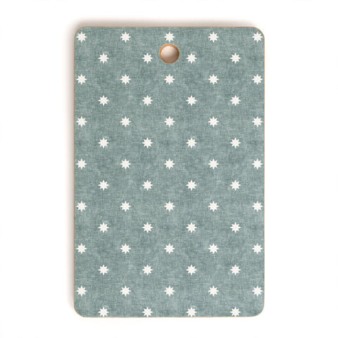 Little Arrow Design Co stars on dusty blue Cutting Board Rectangle
