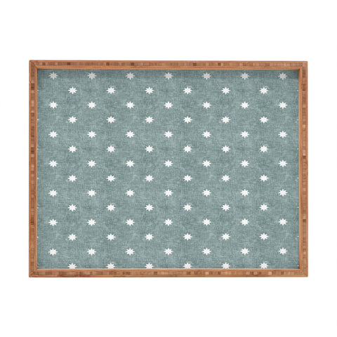 Little Arrow Design Co stars on dusty blue Rectangular Tray