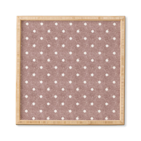 Little Arrow Design Co stars on mauve Framed Wall Art