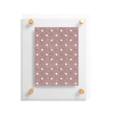Little Arrow Design Co stars on mauve Floating Acrylic Print