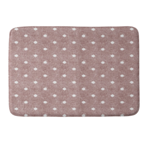 Little Arrow Design Co stars on mauve Memory Foam Bath Mat