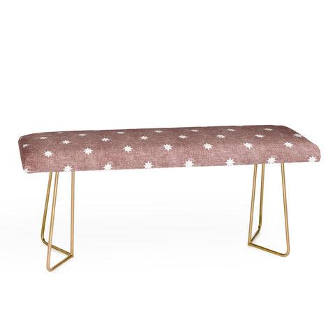 Little Arrow Design Co stars on mauve Bench