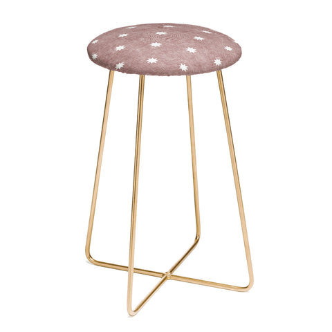 Little Arrow Design Co stars on mauve Counter Stool