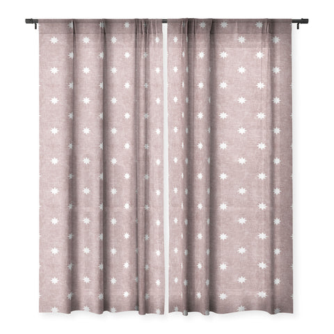 Little Arrow Design Co stars on mauve Sheer Non Repeat