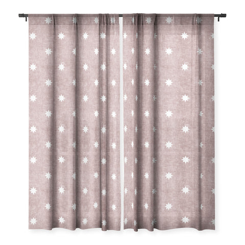 Little Arrow Design Co stars on mauve Sheer Window Curtain