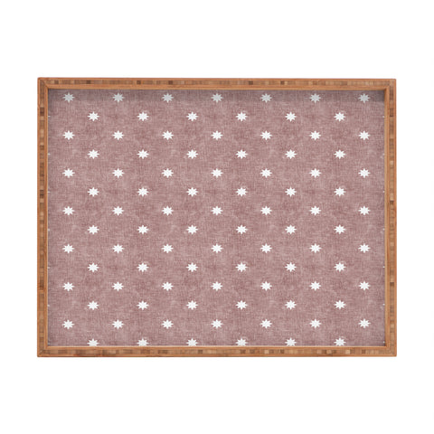 Little Arrow Design Co stars on mauve Rectangular Tray