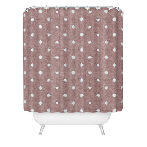 Little Arrow Design Co stars on mauve Shower Curtain