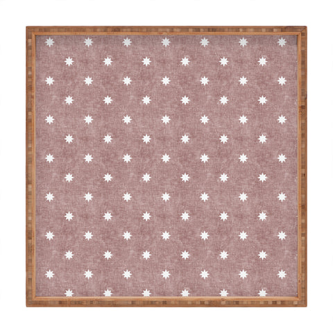 Little Arrow Design Co stars on mauve Square Tray