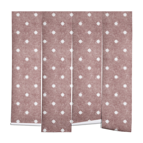 Little Arrow Design Co stars on mauve Wall Mural