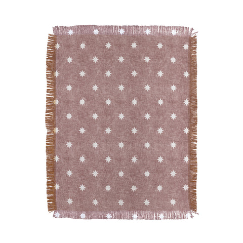 Little Arrow Design Co stars on mauve Throw Blanket