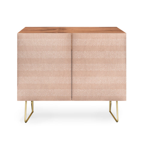 Little Arrow Design Co stippled stripes blush Credenza
