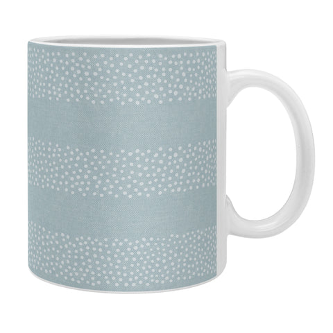 Little Arrow Design Co stippled stripes coastal blue Coffee Mug