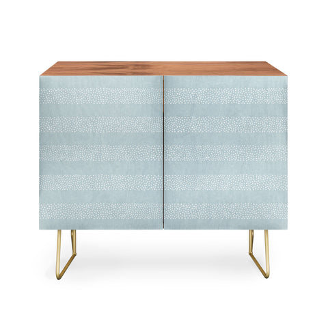 Little Arrow Design Co stippled stripes coastal blue Credenza