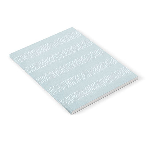 Little Arrow Design Co stippled stripes coastal blue Notebook