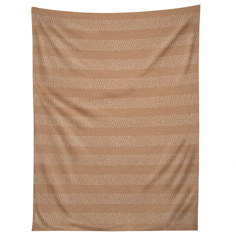 Little Arrow Design Co stippled stripes golden brown Tapestry