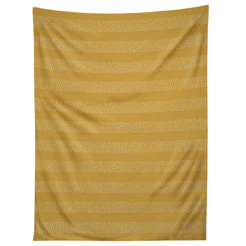 Little Arrow Design Co stippled stripes mustard Tapestry