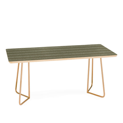 Little Arrow Design Co stippled stripes olive green Coffee Table