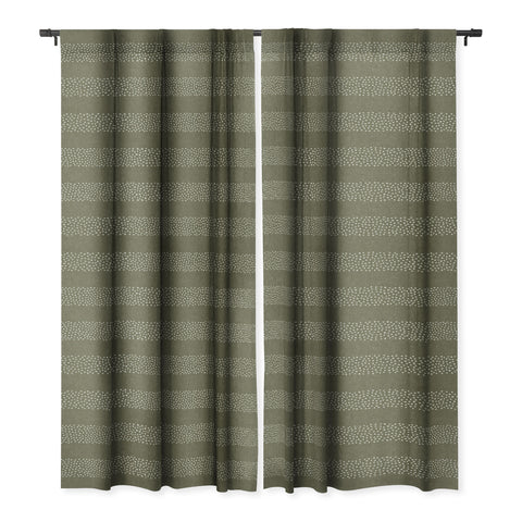 Little Arrow Design Co stippled stripes olive green Blackout Non Repeat