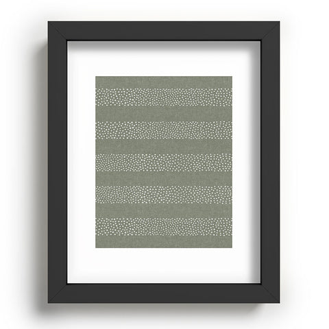 Little Arrow Design Co stippled stripes sage Recessed Framing Rectangle